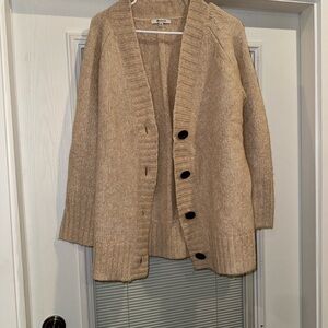 Madewell Soft Cream Knit Cardigan